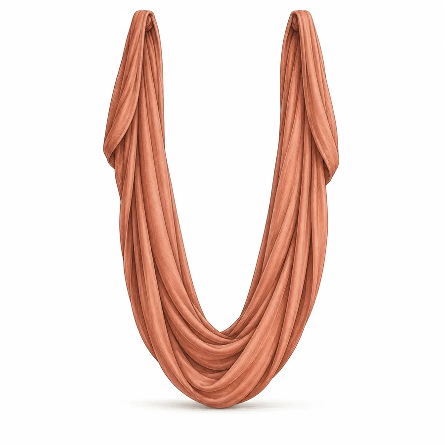 Aerial Yoga Hammock, a yoga prop illustration