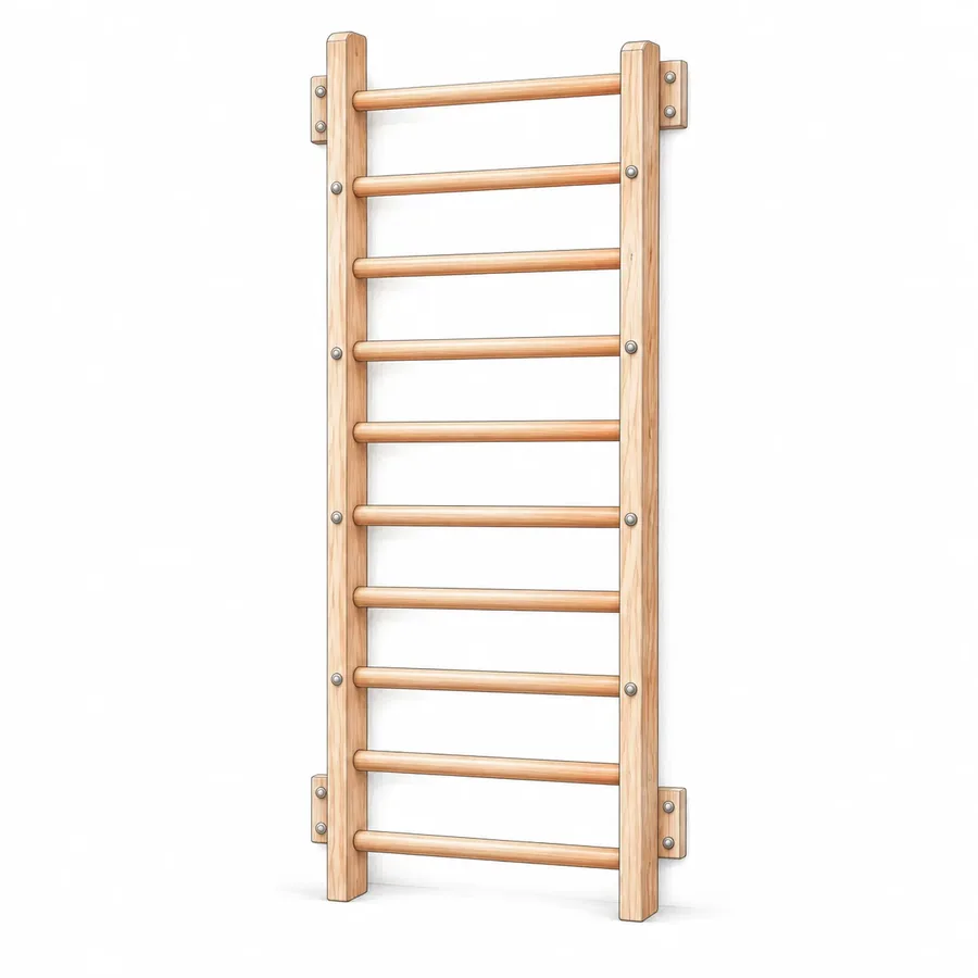 Yoga Wall Bars (Espalier), a yoga prop illustration