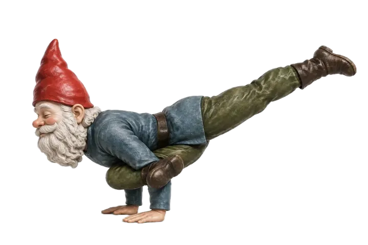 Yoga illustration: Flying Pigeon — Galavāsana