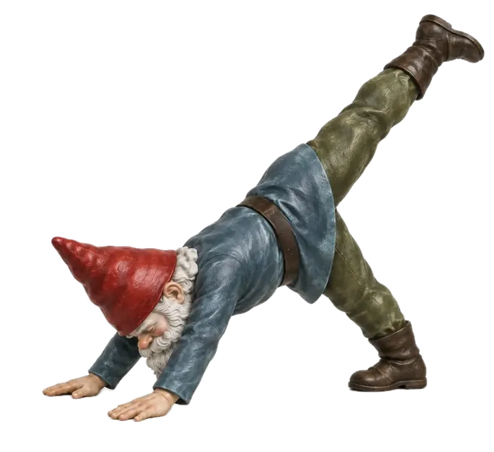 Yoga illustration: Three-Legged Dog — Eka Pāda Adho Mukha Śvānāsana
