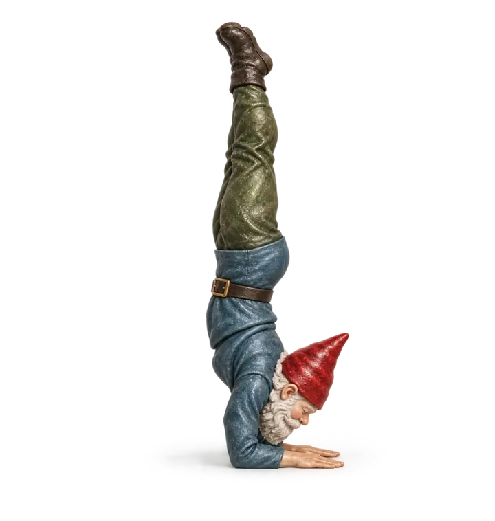 Yoga illustration: Forearm Stand (Feathered Peacock) — Piñcha Mayūrāsana